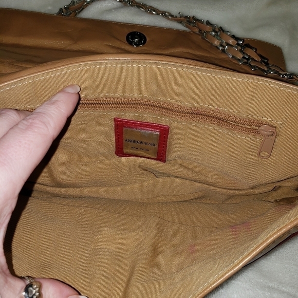 🧡ANDREW Marc Leather Color Block Purse - Picture 5 of 6